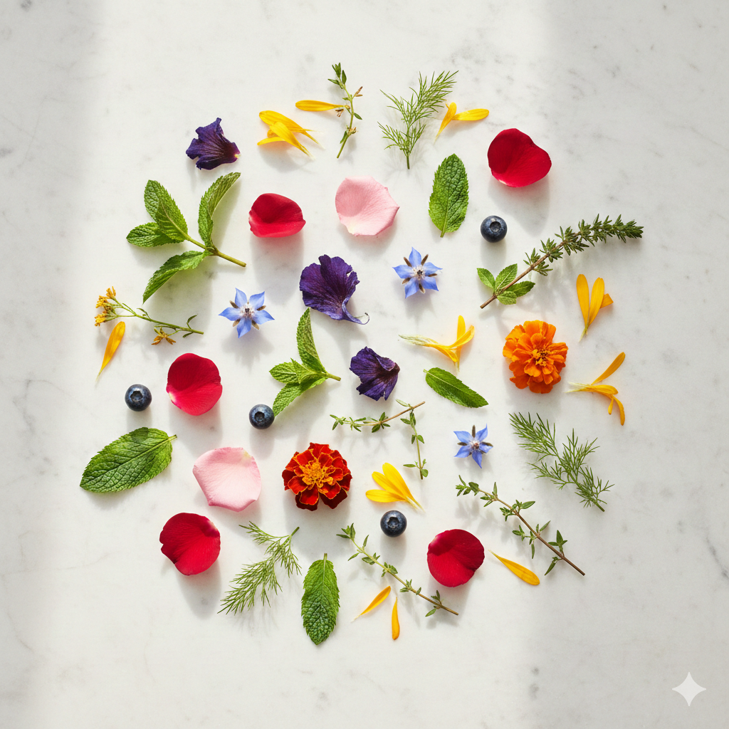 Fleurs comestibles vs infusions Image