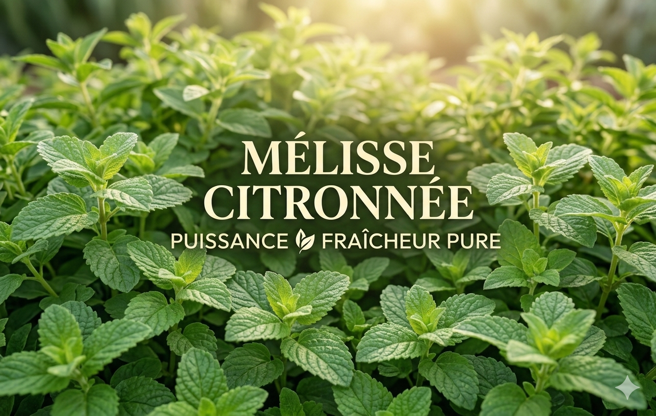 Réduisez le stress avec la mélisse citronnée. Découvrez ses propriétés antispasmodiques et comment entretenir cette plante aromatique au parfum de citron. Image