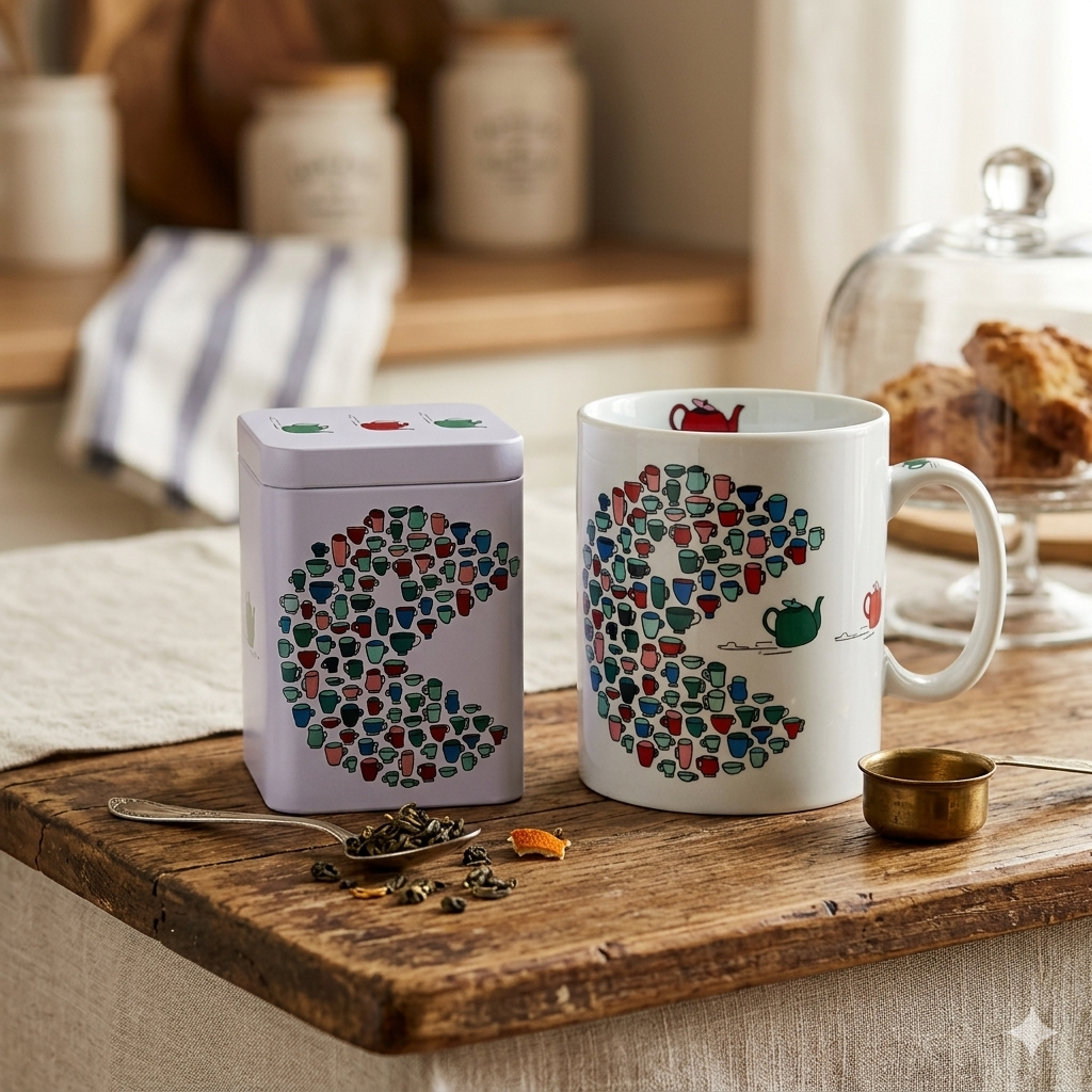 Mille Tasses – Mug & Boîte à Thé Illustrée